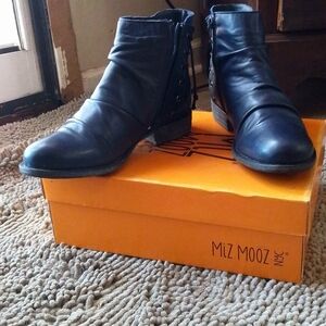 Miz Mooz Libretto ankle boots in Denim, size 8.5.